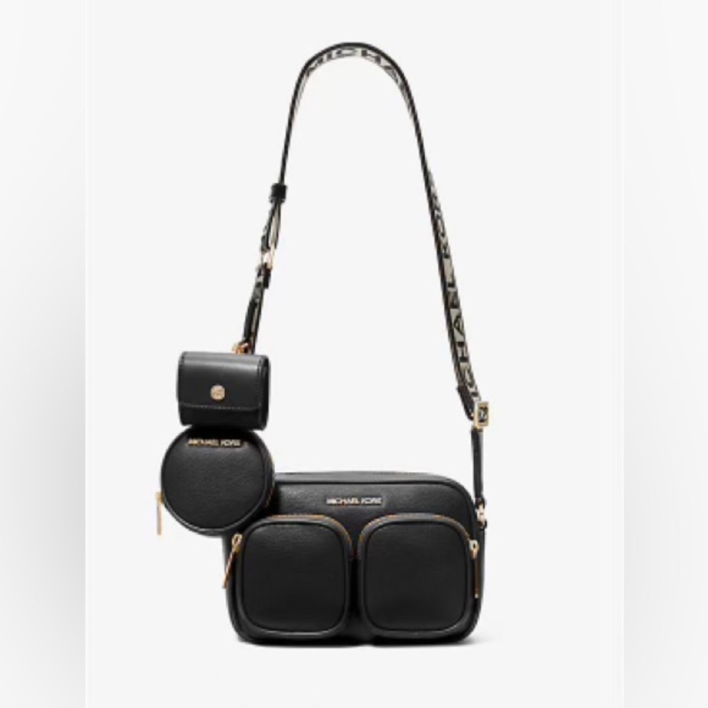 Michael Kors | Jet Set Medium Leather Crossbody Bag with Coin Bag